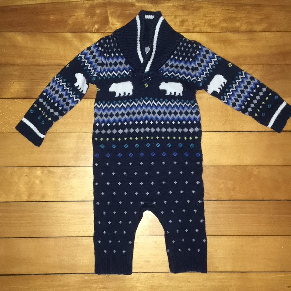 Koala Baby sweater onesie romper 0-3m